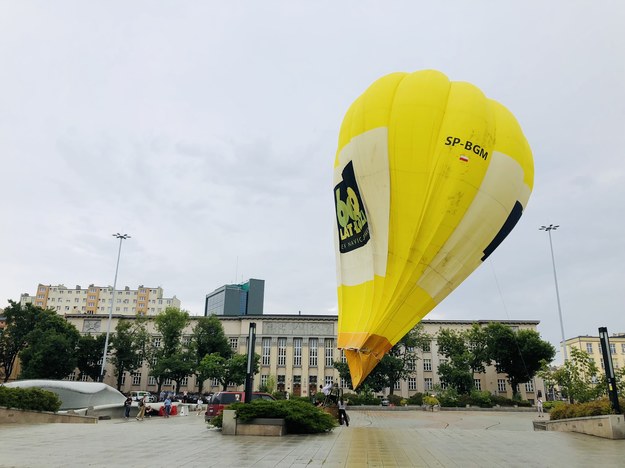 Jeden z balonów, które pojawia się nad Łodzią w 600. urodziny /Agnieszka Wyderka /RMF FM