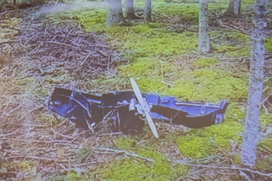 Jeden z dwóch dronów, które rozbiły się w marcu tego roku w Finlandii, niedaleko Kouvola /SASU JARNSTEDT/AFP /East News