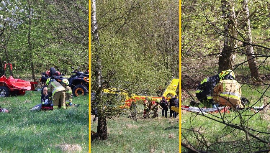 Jeden z elementów ćwiczeń to interwencja służb po katastrofie lotniczej /Józef Polewka /RMF FM
