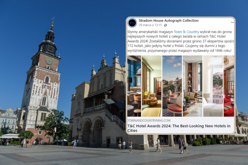 Jeden z krakowskich hoteli otrzymał prestiżowe wyróżnienie /Gerard/Reporter/East News/Facebook: Stradom House Autograph Collection  /East News