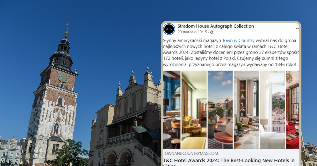 Jeden z krakowskich hoteli otrzymał prestiżowe wyróżnienie /Gerard/Reporter/East News/Facebook: Stradom House Autograph Collection  /East News