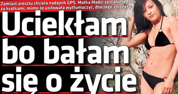 Jeden z materiałów "Super Expressu" poświęcony "matce Madzi". /materiały prasowe