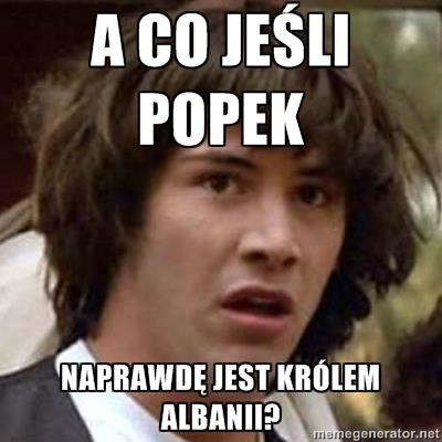 Jeden z memów na temat Popka krążący po sieci znalazł się również na profilu Gangu Albanii /