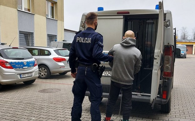 Jeden z mężczyzn zatrzymanych przez policjantów /Policja Łódzka /