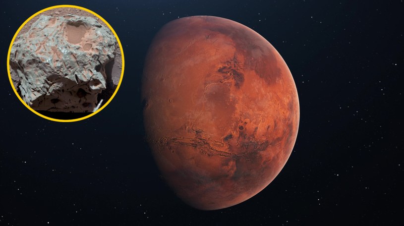 Jeden z najrzadziej spotykanych meteorytów został odnaleziony przez łazik Curiosity na Marsie /123RF/PICSEL