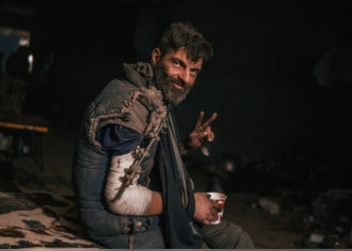 Jeden z rannych obrońców Azowstalu /Telegram/ Pułk Azow /