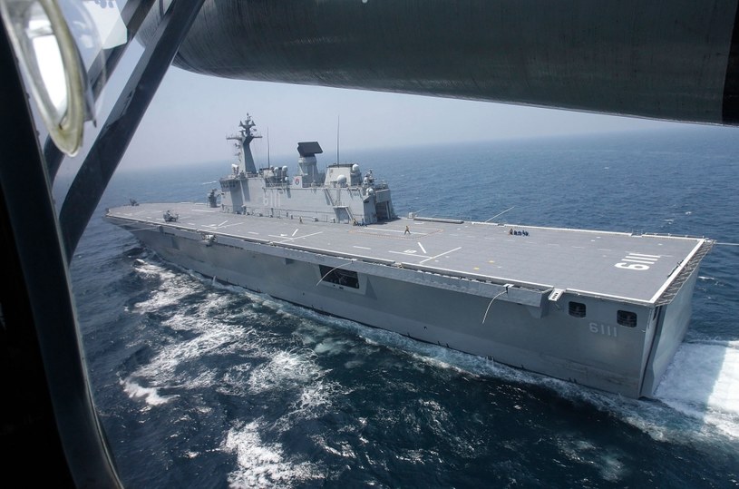 Jeden z typów uniwersalnych okrętów wsparcia w służbie koreańskiej /Getty Images/Flash Press Media