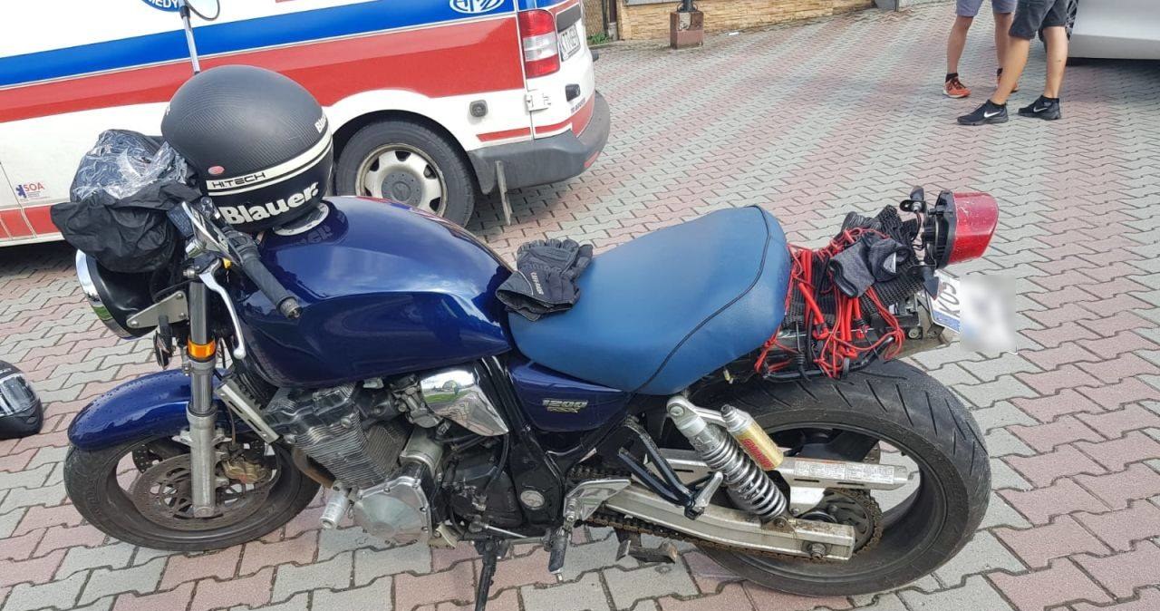 Jeden z uszkodzonych motocykli /Informacja prasowa
