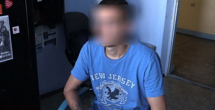 Jeden z zatrzymanych mężczyzn /Policja