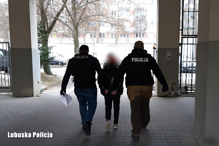 Jeden z zatrzymanych mężczyzn /Policja Lubuska /