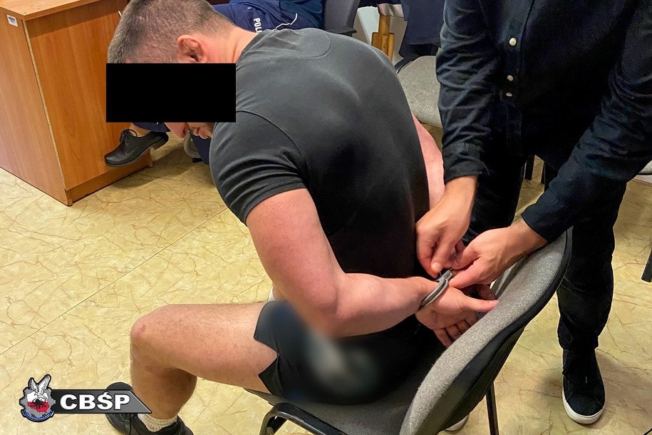 Jeden z zatrzymanych mężczyzn /CBŚP