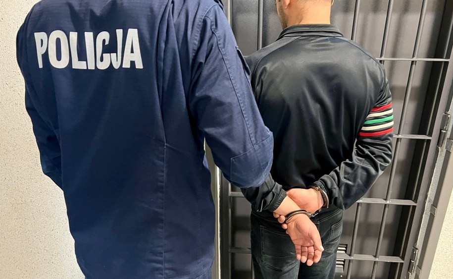 Jeden z zatrzymanych mężczyzn. /foto. KPP w Pile /