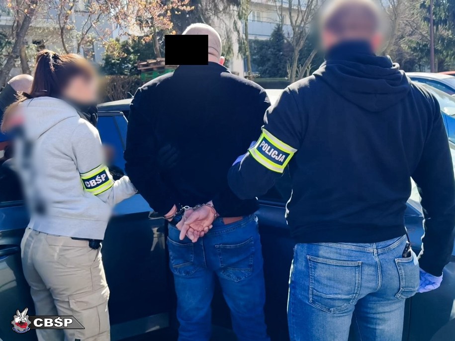 Jeden z zatrzymanych mężczyzn /CBŚP