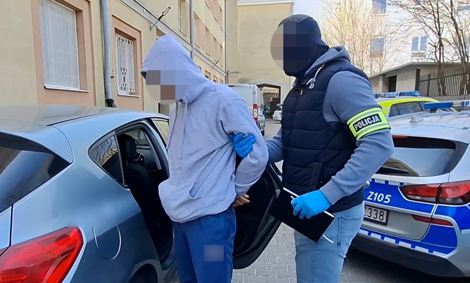 Jeden z zatrzymanych mężczyzn /Policja