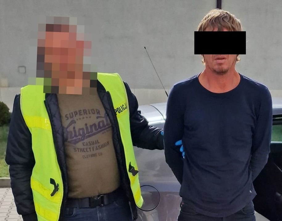 Jeden z zatrzymanych Ukraińców /KPP Tomaszów Lubelski /Policja