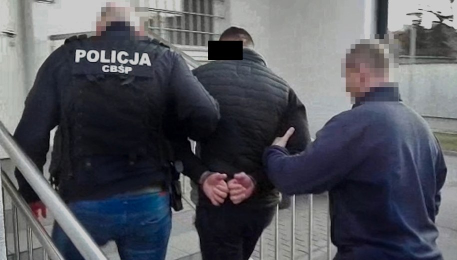 Jeden z zatrzymanych /Policja