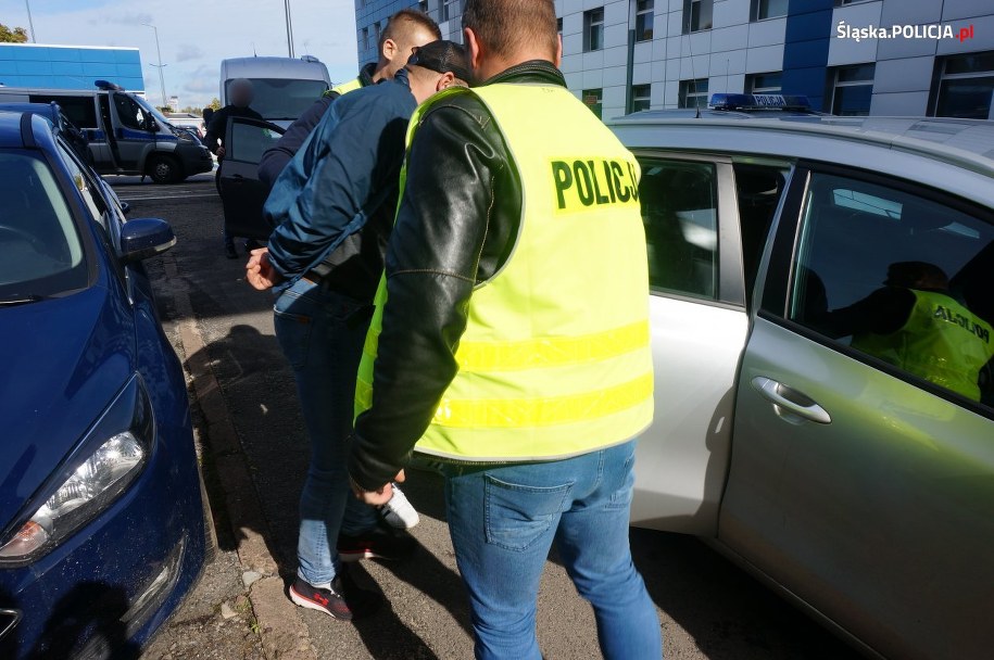 Jeden z zatrzymanych /Policja Śląska /