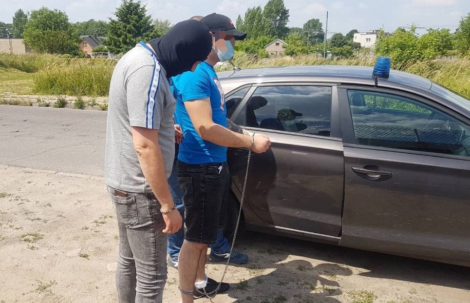 Jeden z zatrzymanych /Policja