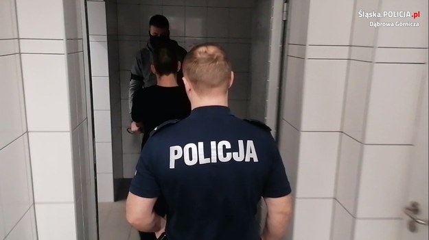 Jeden z zatrzymanych /KMP Dąbrowa Górnicza /Policja