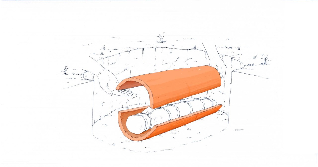 Jeden ze sposobów grzebania zmarłych dzieci w starożytnej nekropolii /François Gauchet/Inarp /materiały prasowe