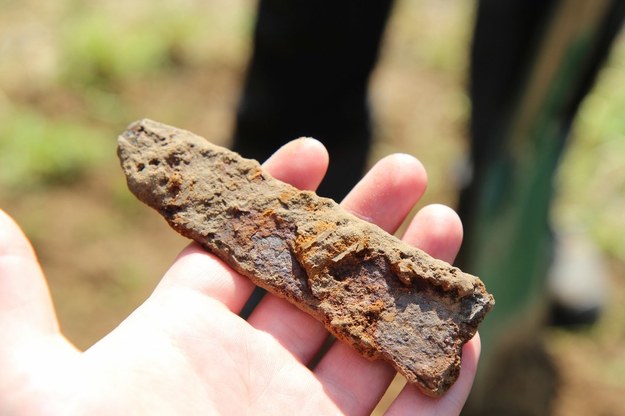 Jeden ze znalezionych artefaktów z pola bitwy pod Grunwaldem /Piotr Bułakowski /RMF FM