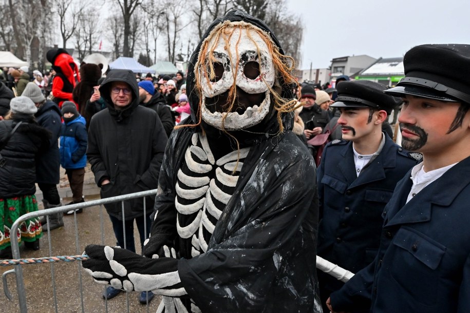 Jedlińsk. Tegoroczne widowisko Ścięcie Śmierci /Piotr Polak /PAP