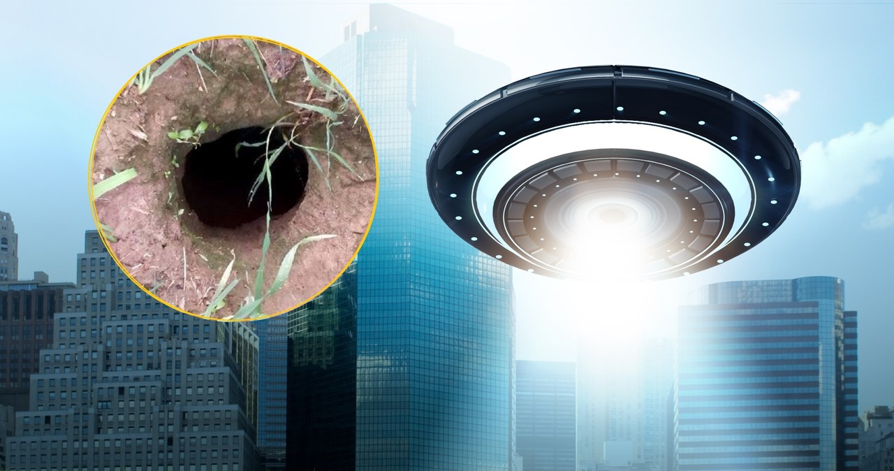 Jedna z hipotez zakłada, że tajemnicze otwory w ziemi wykonują obiekty UFO... /123RF/PICSEL