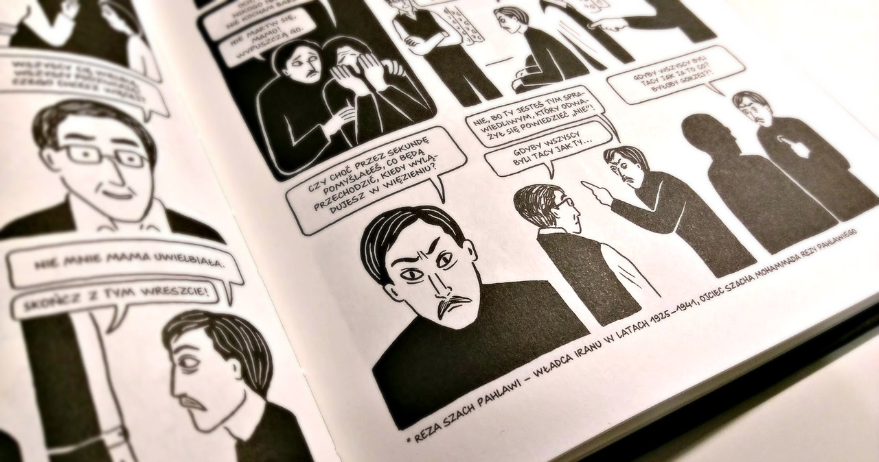 Jedna z kart komiksu Marjane Satrapi /INTERIA.PL