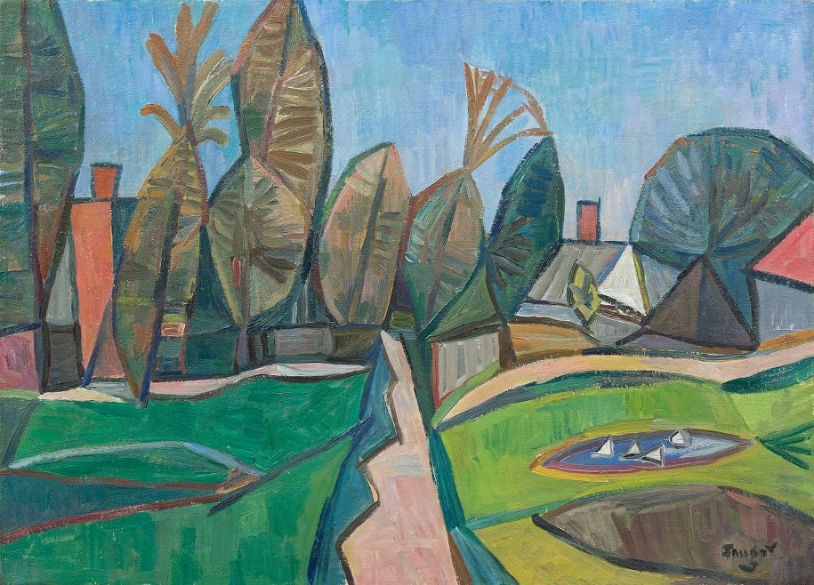 Jedna z prac Wojciecha Fangora, która pojawiła się na aukcji /