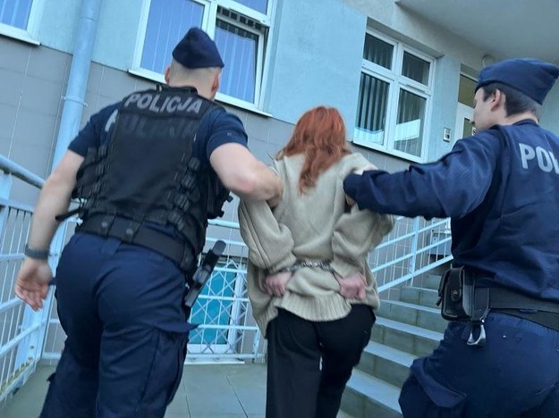 Jedna z zatrzymanych osób /KMP Gdynia /Policja