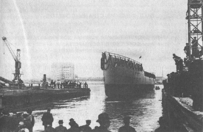 Jedną ze stoczni prawie kompletnie rozebranych przez radzieckie jednostki była stocznia Schichaua. Zdjęcie z 1914 roku /Domena publiczna /INTERIA.PL/materiały prasowe
