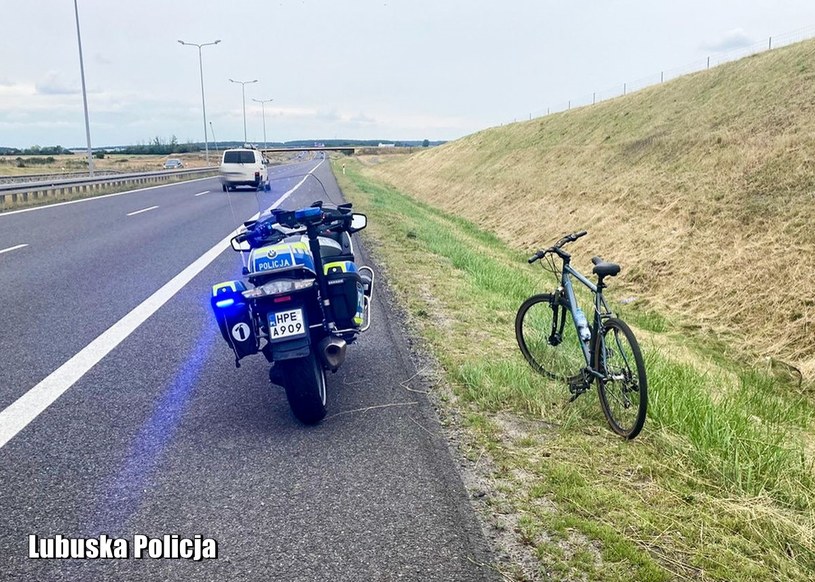 Jednego dnia zatrzymali trzech rowerzystów na drodze ekspresowej /Policja Lubuska /Policja