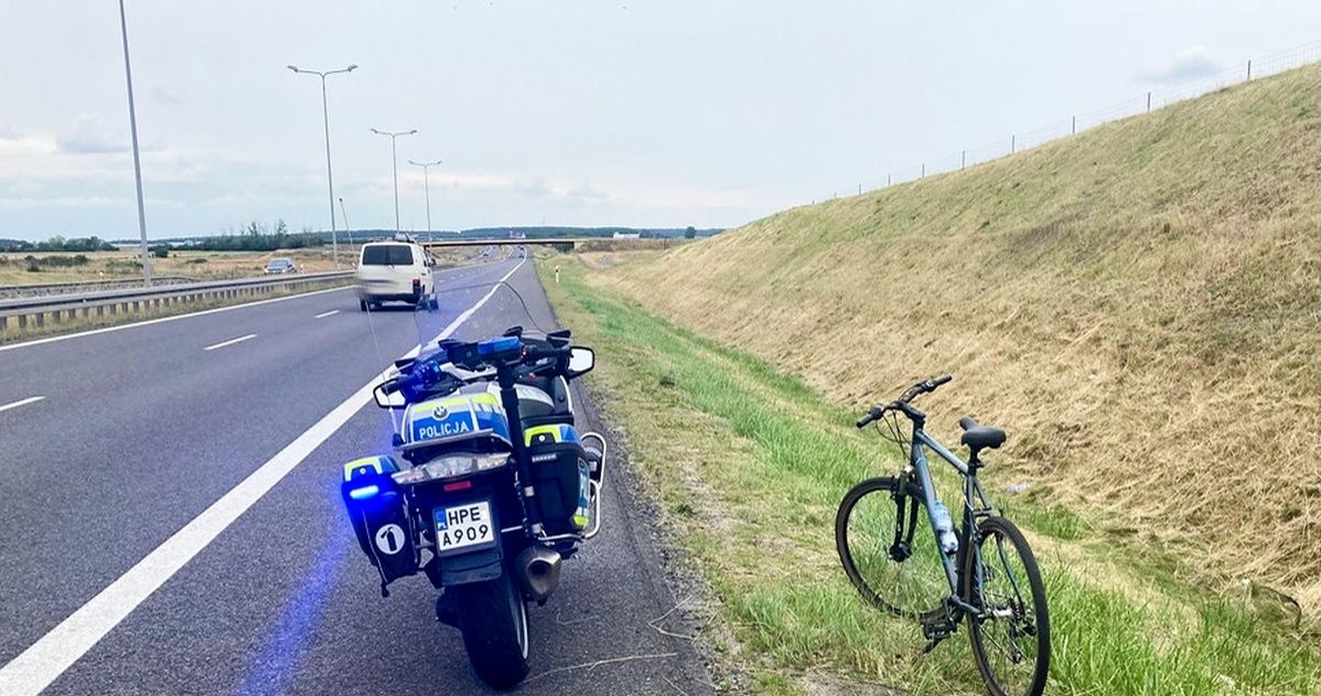 Jednego dnia zatrzymali trzech rowerzystów na drodze ekspresowej /Policja Lubuska /Policja