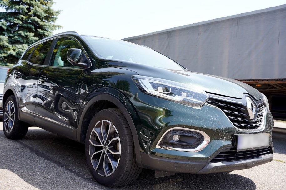 Jedno z auto zabezpieczonych przez Strażników Granicznych /Bieszczadzki Odział Straży Granicznej /