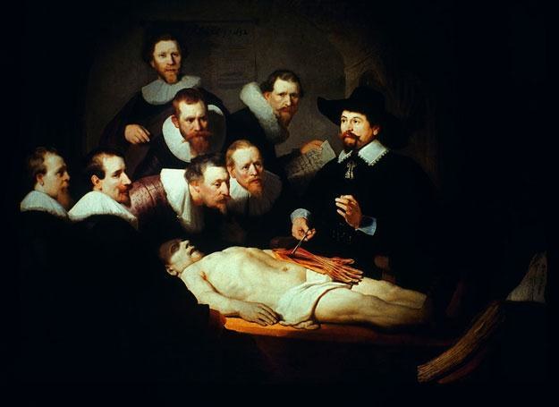 Jedno z najsłynniejszych przedstawień sekcji: "Lekcja anatomii doktora Tulpa" Rembrandta /East News