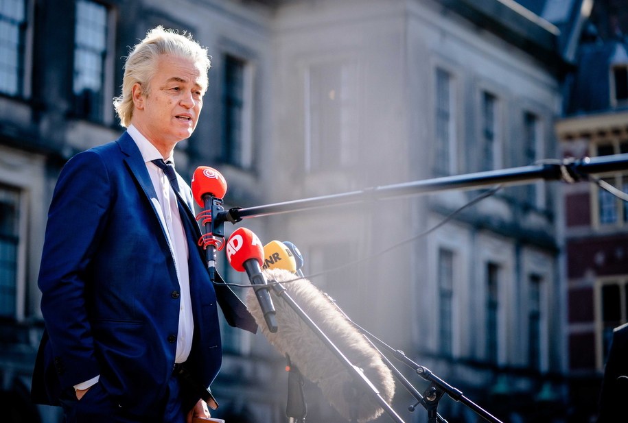 Jednym z oszukanych jest przywódca populistycznej Partii na Rzecz Wolności Geert Wilders /BART MAAT /PAP