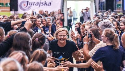 Jędrzejczak, Swoboda i Ennaoui na specjalnej lekcji wf w Sosnowcu