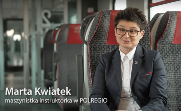 Jedyna w Polsce maszynistka instruktorka jeździ pociągami w Wielkopolsce