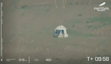 Jeff Bezos powrócił już na Ziemię. Tak wyglądało lądowanie kapsuły Blue Origin