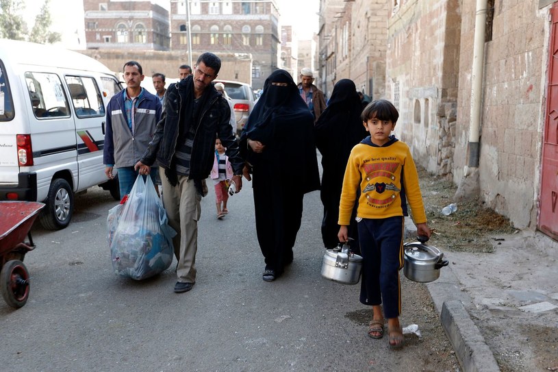 Jemeńczycy w Sanie /AFP