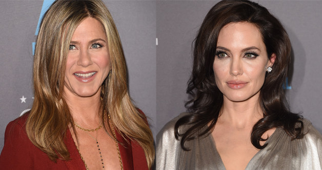 Jennifer Aniston i Angelina Jolie spotkały się na jednej imprezie /Jason Merritt /Getty Images