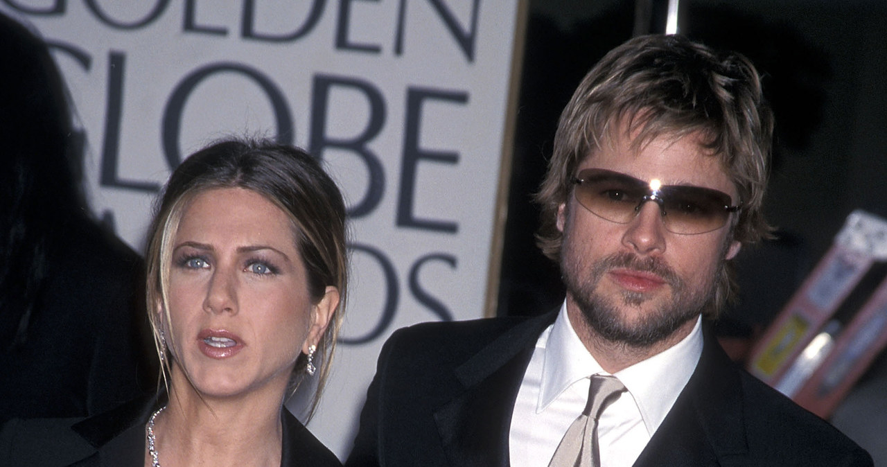 Jennifer Aniston i Brad Pitt, 2002 r. /Ron Galella /Getty Images