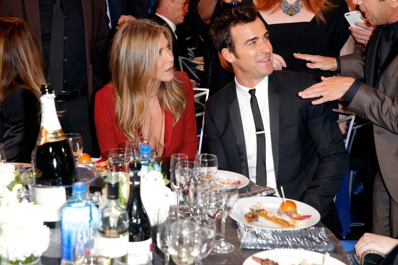 Jennifer Aniston i Justin Theroux /Joe Scarnici /Getty Images