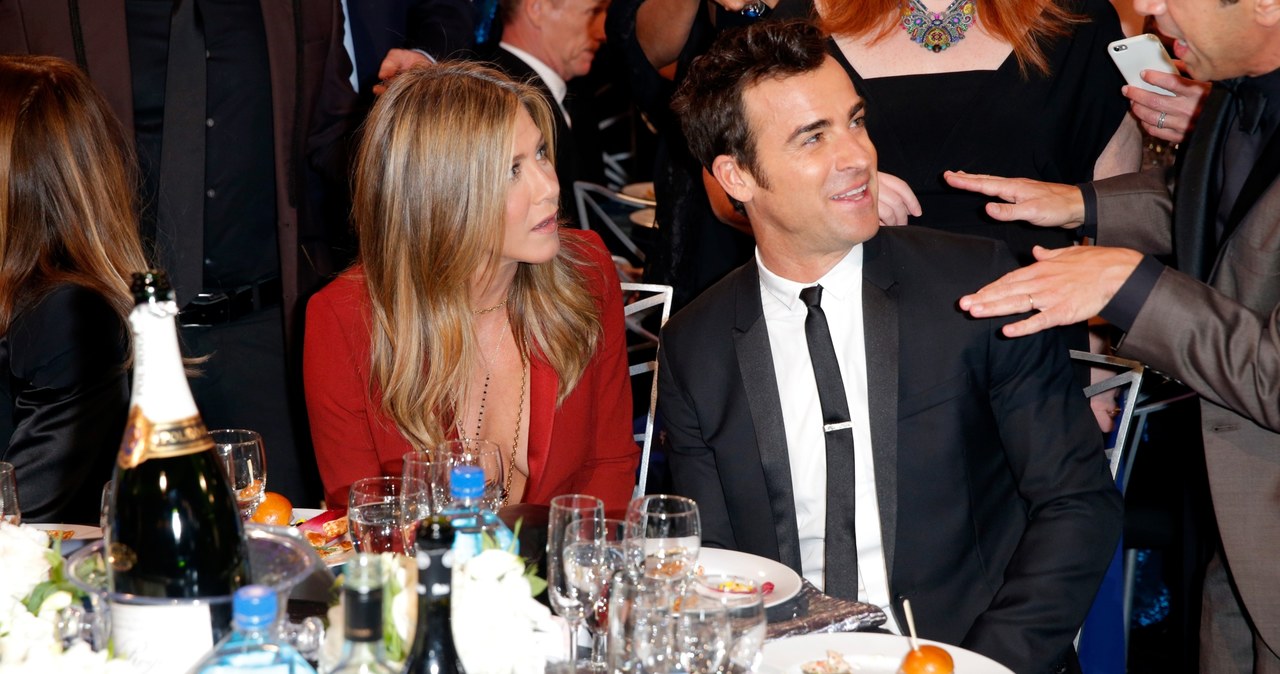 Jennifer Aniston i Justin Theroux /Joe Scarnici /Getty Images