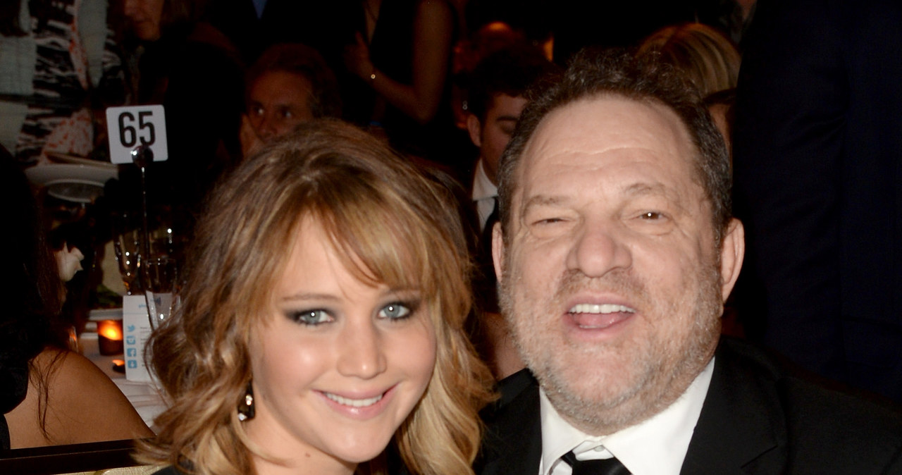 Jennifer Lawrence i Harvey Weinstein, 2013 r. /Jason Merritt /Getty Images