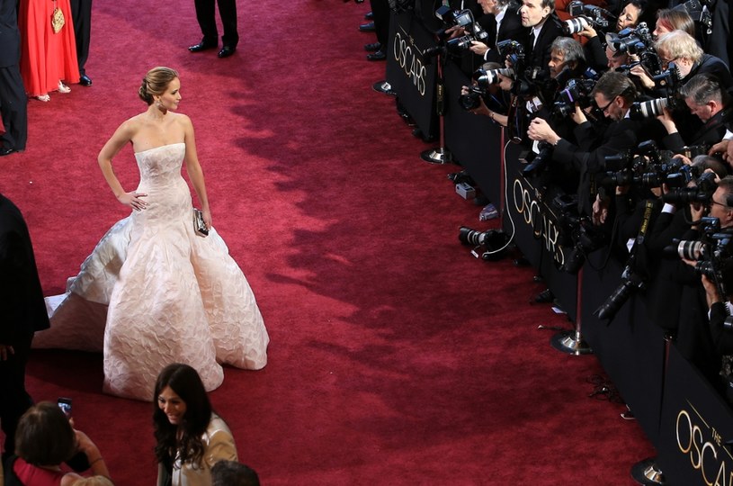 Jennifer Lawrence na rozdaniu Oscarów w 2013 roku, fot. Gerard McGovern /Getty Images