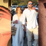 Jennifer Lopez i Ben Affleck uczcili walentynki uzupełniającymi się tatuażami