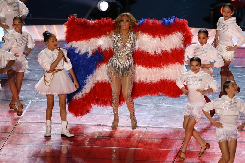 Jennifer Lopez i Shakira podczas Super Bowl /Elsa /Getty Images