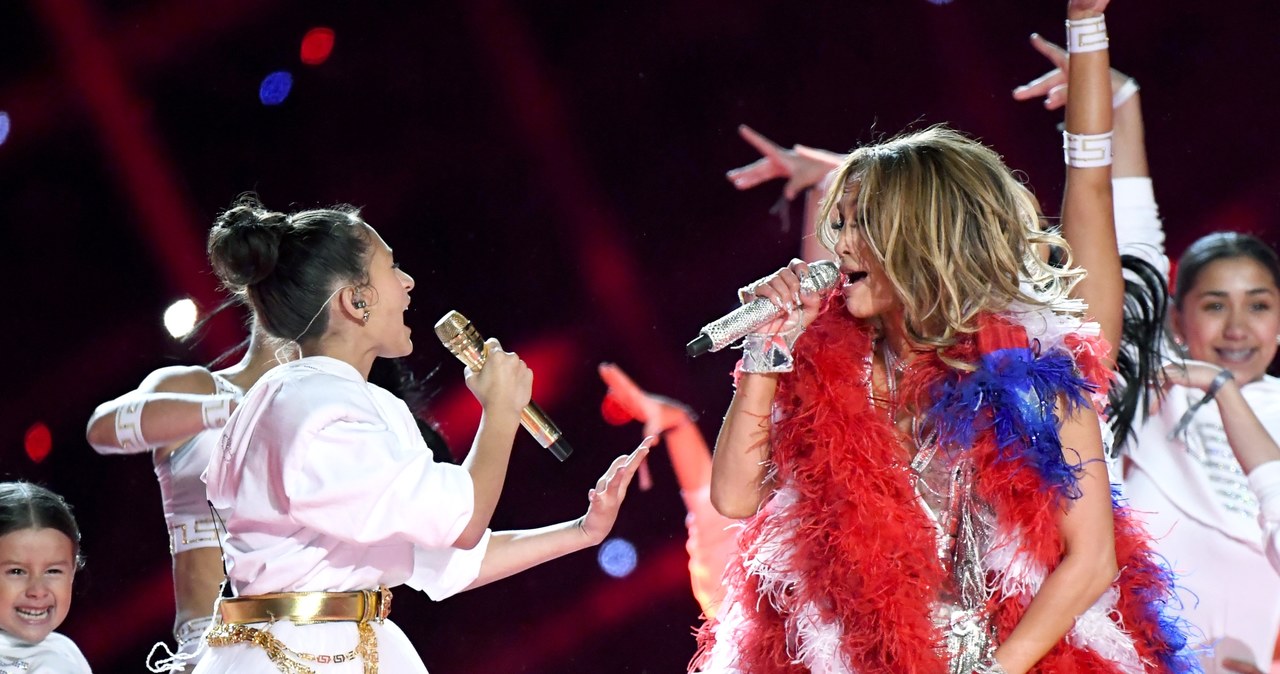 Jennifer Lopez i Shakira podczas Super Bowl /Jeff Kravitz /Getty Images