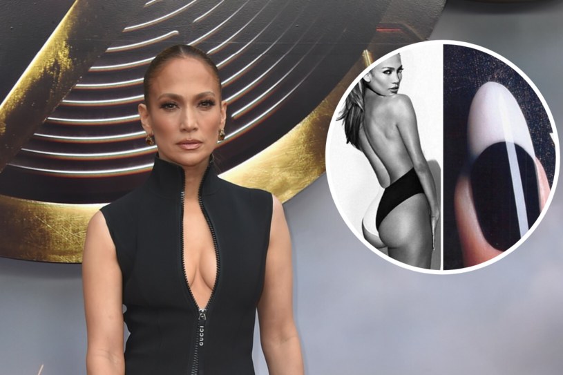 Jennifer Lopez stała się muzą do stworzenia tuxedo nails /Jordan Strauss/ Invision /East News